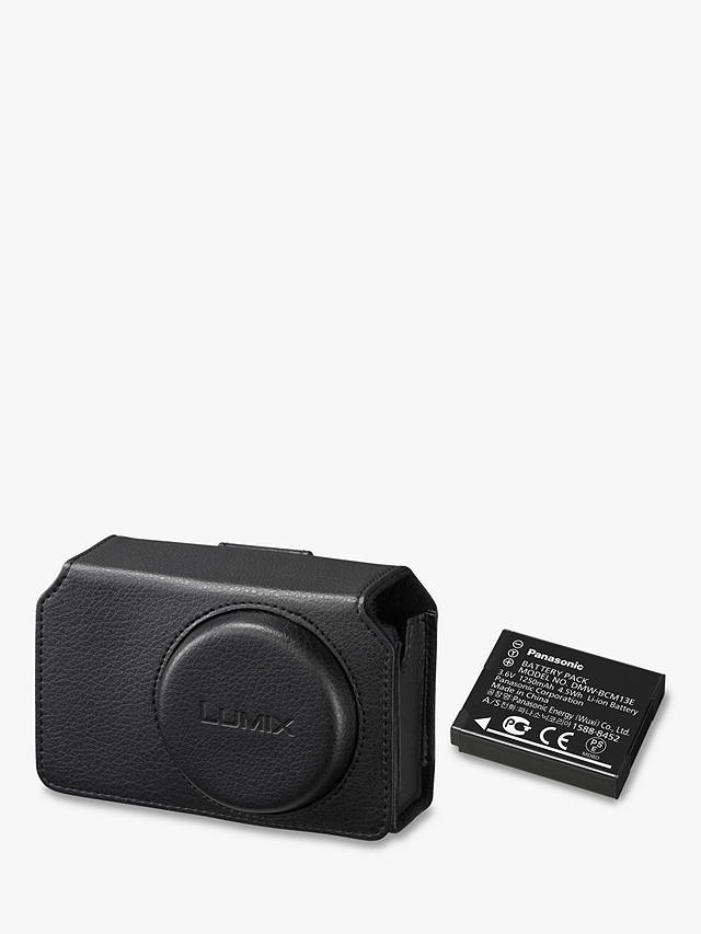 Panasonic Leather Camera Case & DMW-BCM13E Battery For Lumix TZ70 Digital Camera
