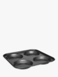 John Lewis Yorkshire Pudding Tray, 4 Cup, Grey