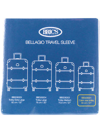 Bric's Bellagio Cabin 55cm Transparent Suitcase Cover