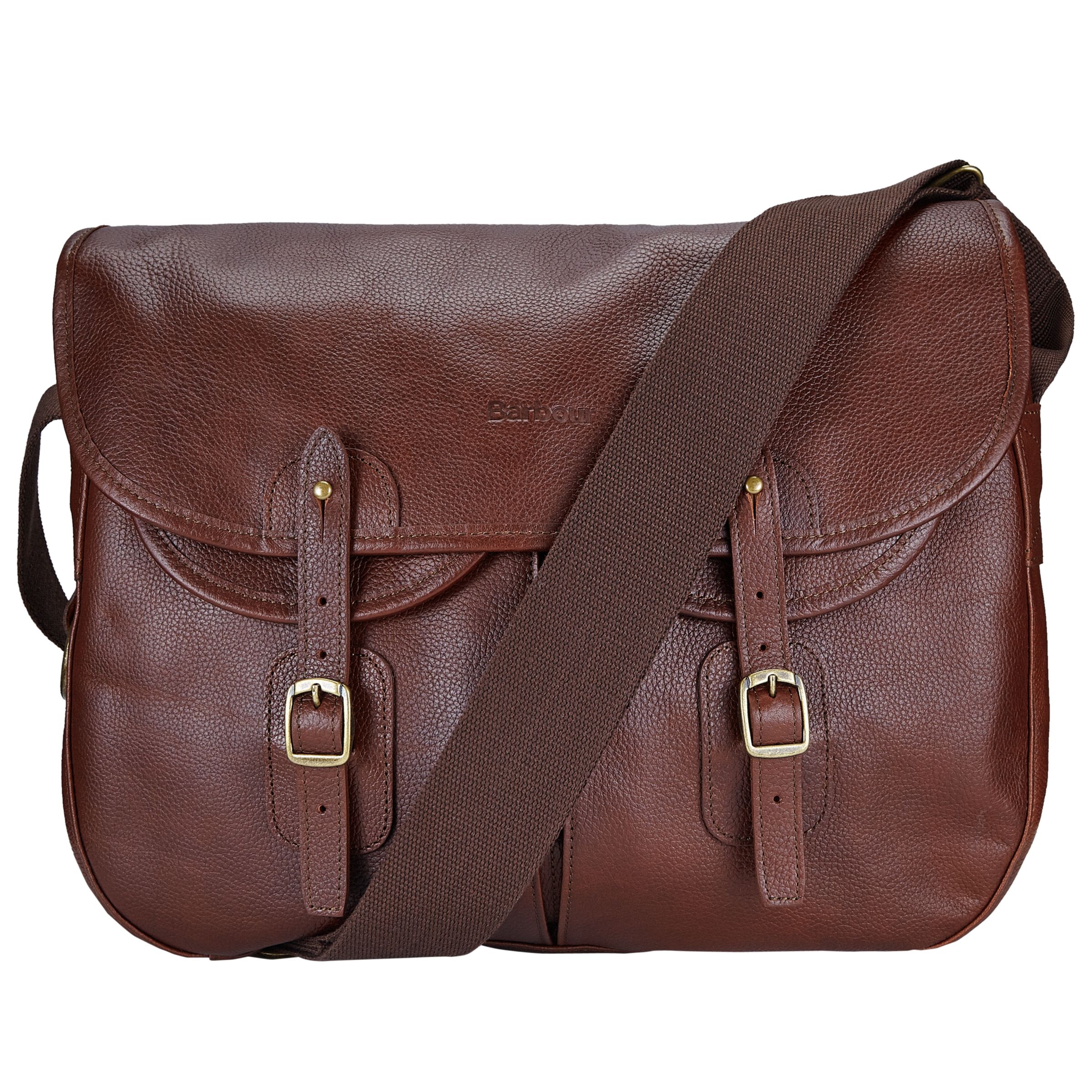 barbour leather briefcase dark brown