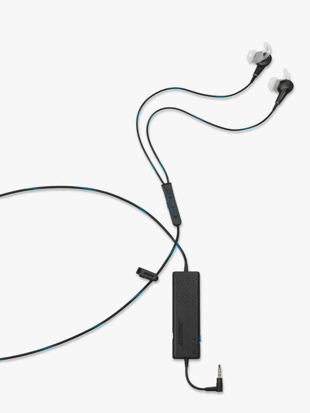 Bose QuietComfort Noise Cancelling QC20 Acoustic In-Ear Headphones for iPad, iPhone and iPod, Black