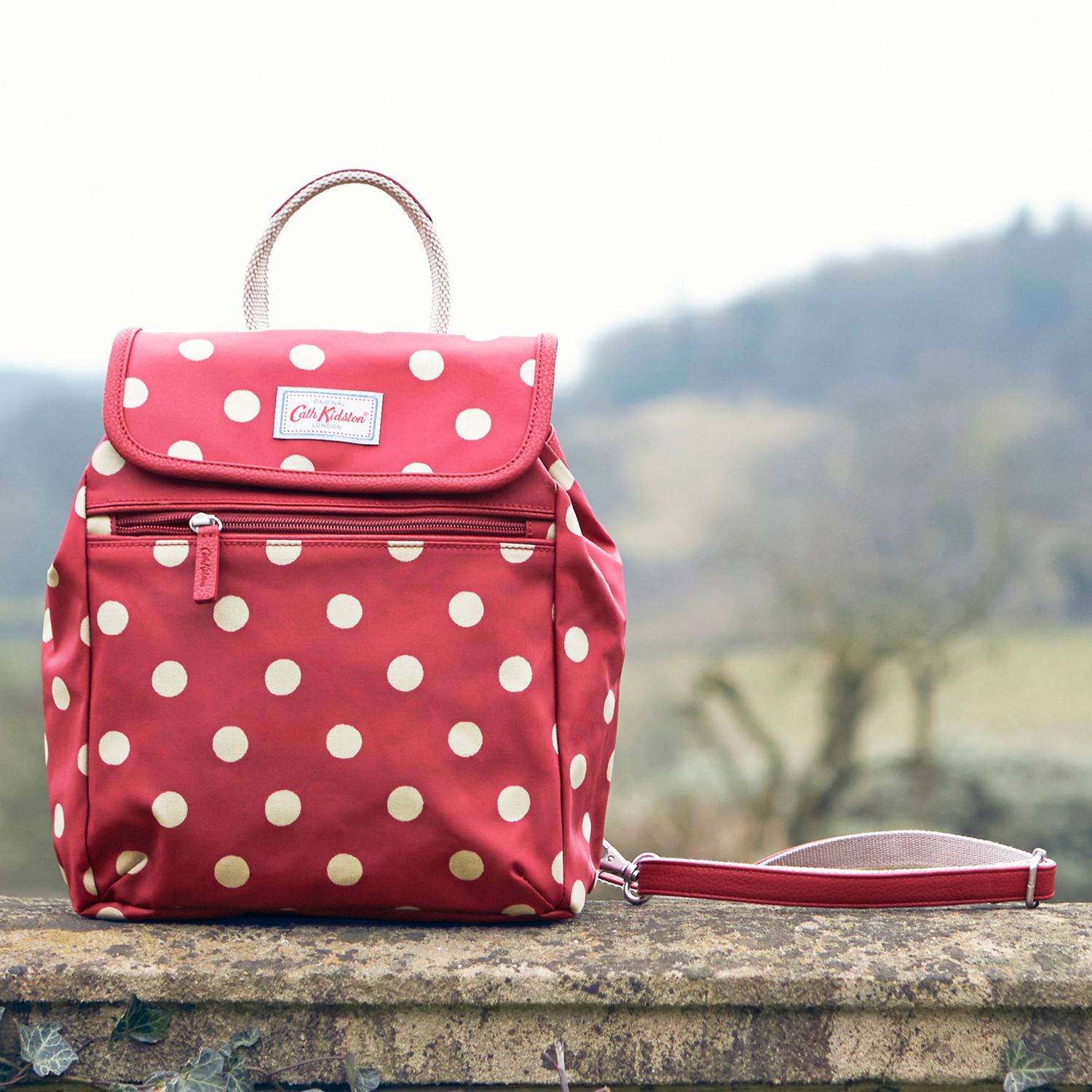 cath kidston button spot backpack