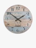 Lascelles Coastal Stripe Wall Clock, Dia.36cm, Multi