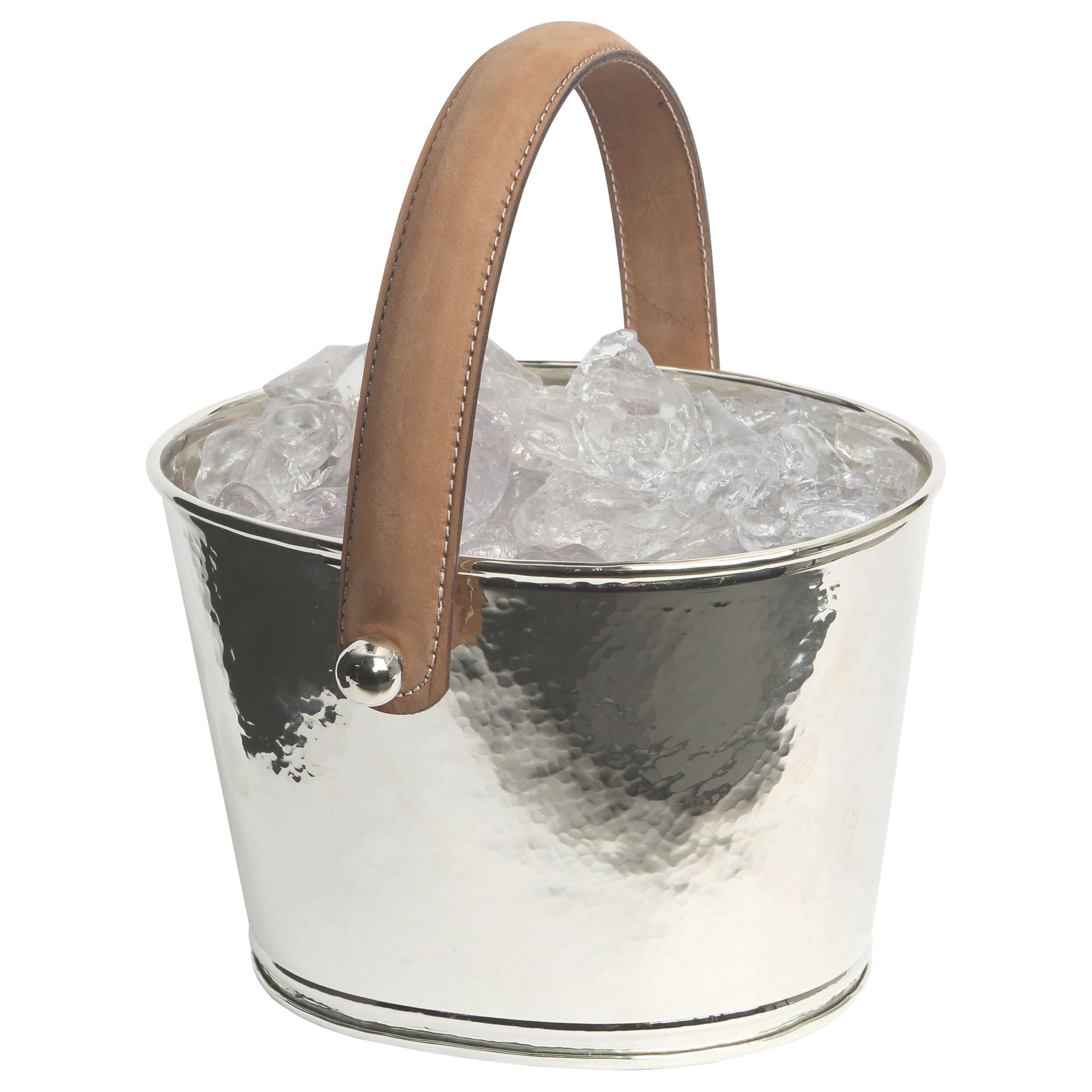 leather ice bucket