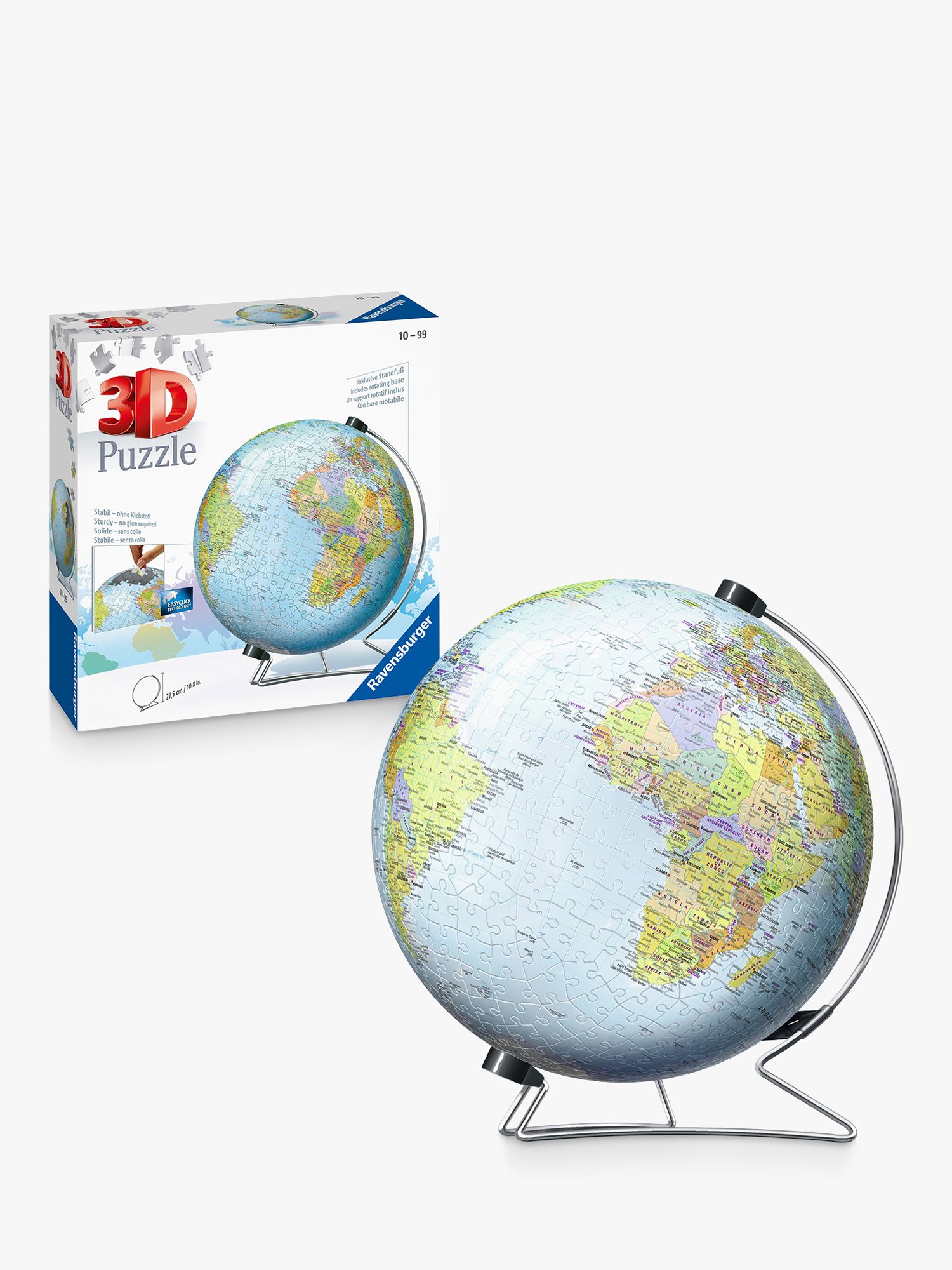 Tatty Box Ravensburger 540 pièces 3D Puzzle La Terre Globe World Puzzle Ball 