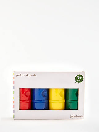 John Lewis & Partners Plain Paints, Pack of 4