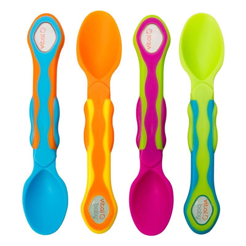 Buy Vital Baby Weaning Spoons, Pack of 4, Multi | John Lewis