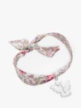 Merci Maman Personalised Sterling Silver Angel Liberty Bracelet, Eloise Pink