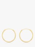 IBB 9ct Gold Hoop Earrings, Gold