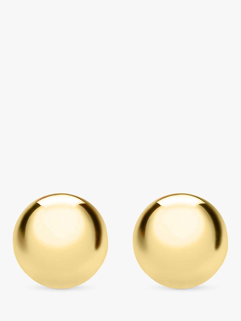 Buy IBB 18ct Gold Ball Stud Earrings Online at johnlewis.com