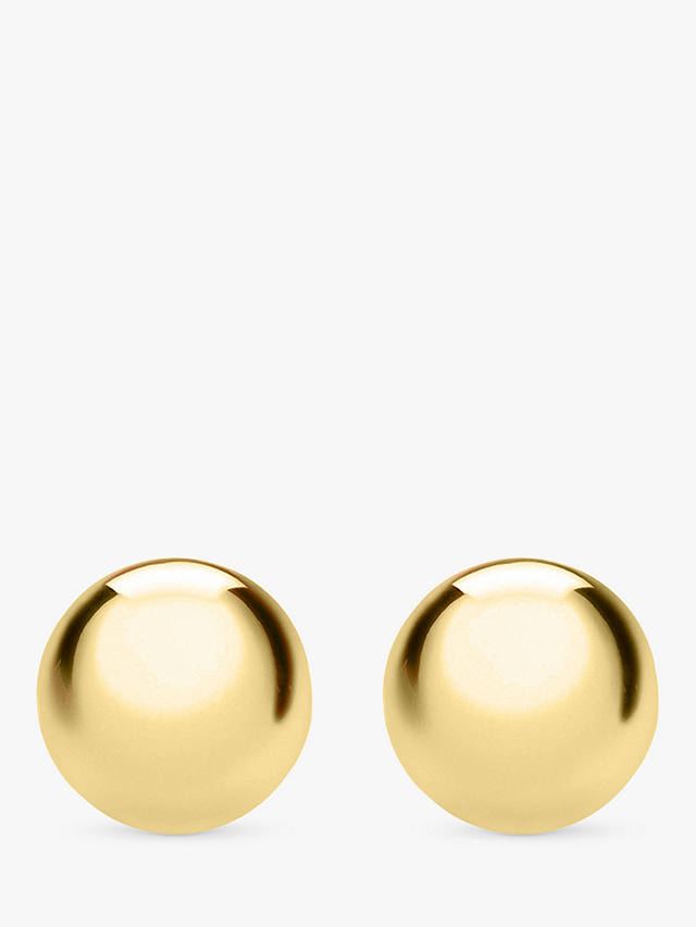 IBB 18ct Gold Ball Stud Earrings