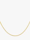 IBB 18ct Yellow Gold Spiga Chain Necklace, Yellow Gold