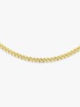 IBB 18ct Gold Diamond Cut Fine Curb Chain Necklace