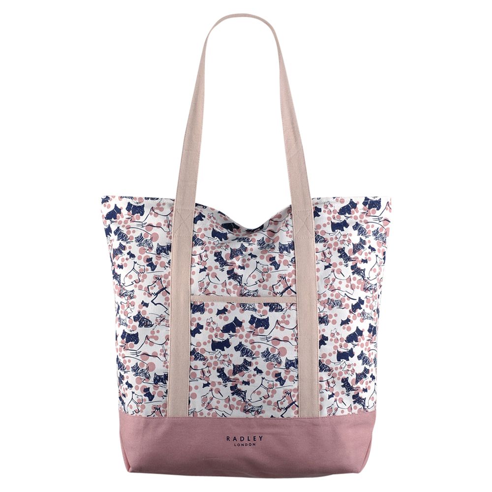 Radley Cherry Blossom Dog Tote Bag, Pink at John Lewis & Partners