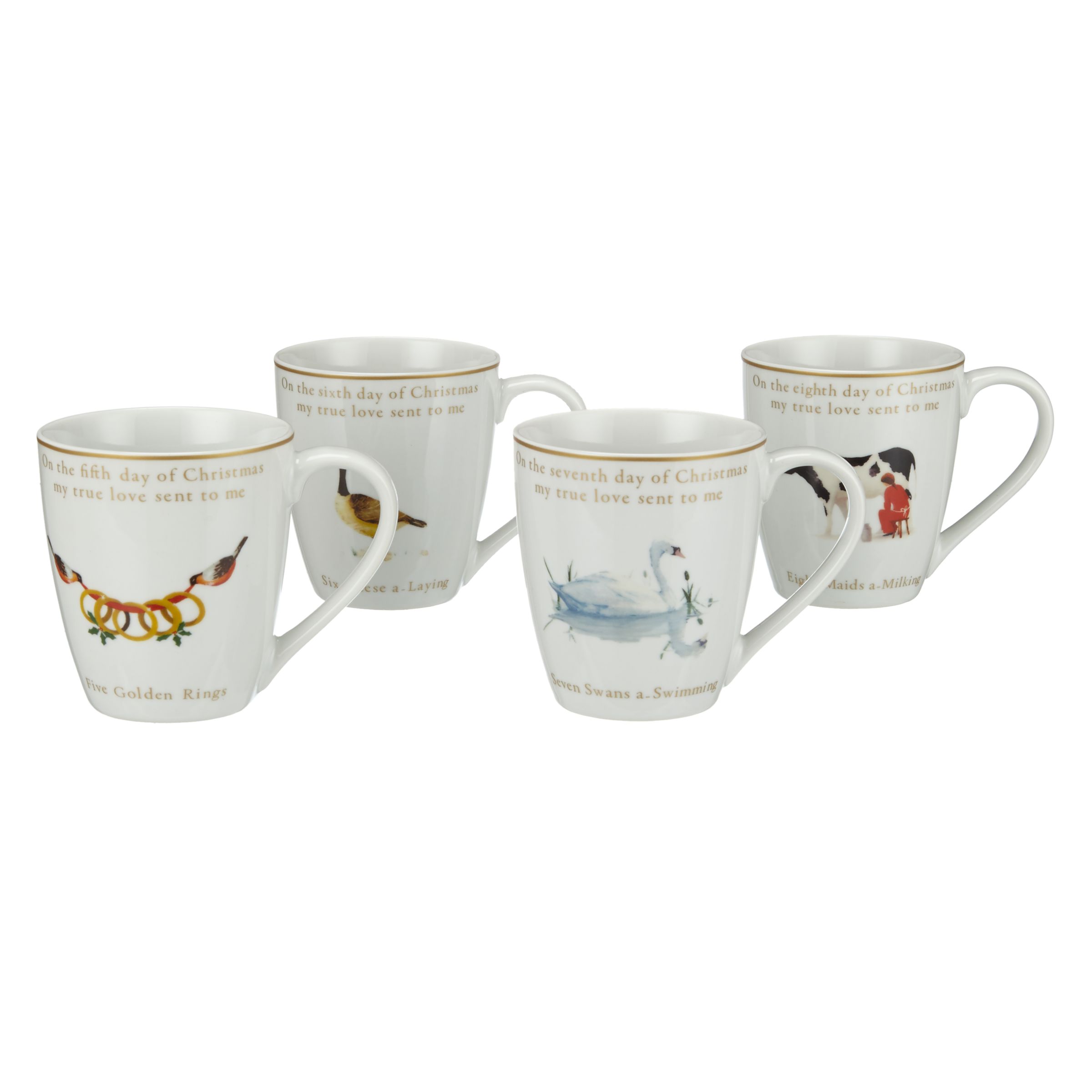 John Lewis 12 Days of Christmas Mug Set at John Lewis & Partners