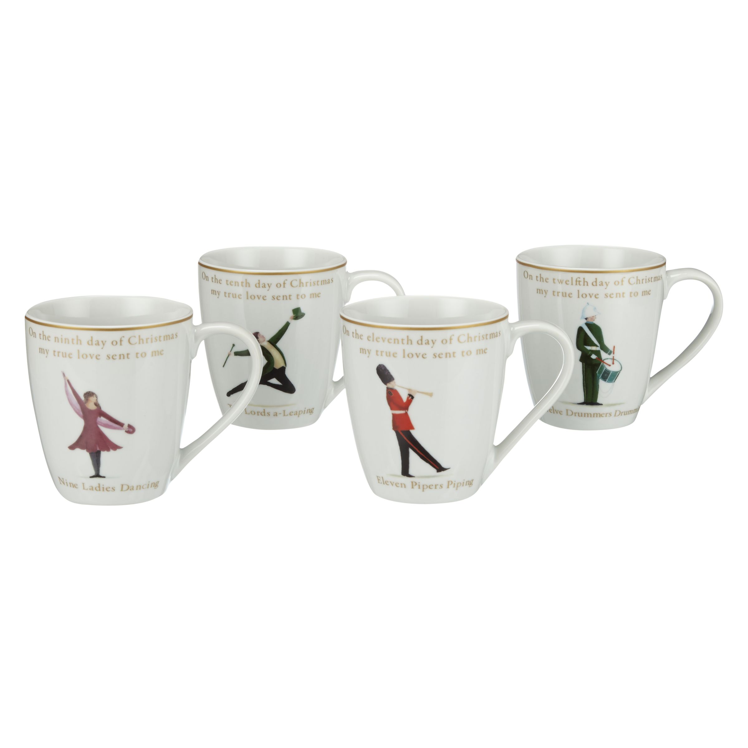 John Lewis 12 Days of Christmas Mug Set at John Lewis & Partners