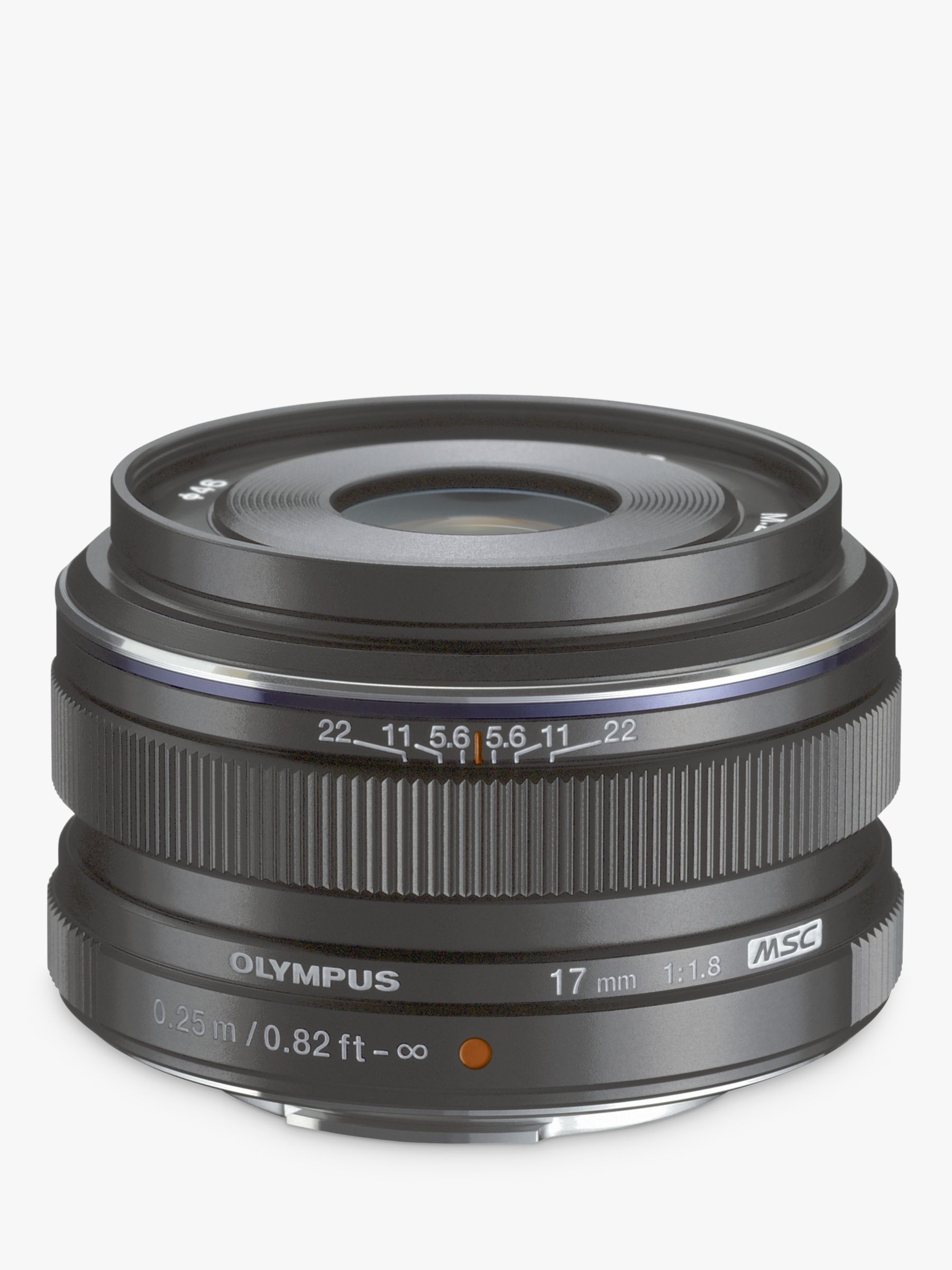Olympus M.ZUIKO Digital 17mm f1.8 Compact Wide Angle Lens, Black
