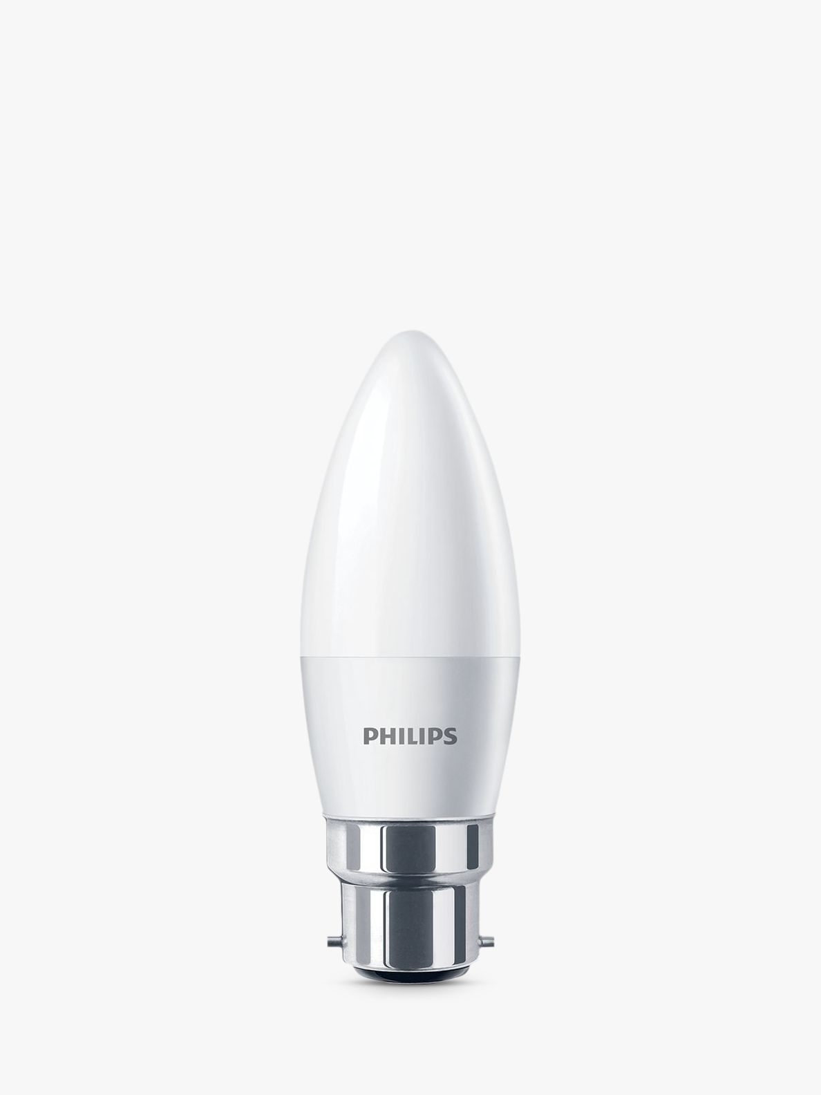 Philips 5W BC Candle Light Bulb, Frosted