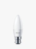 Philips 5W BC Candle Light Bulb, Frosted