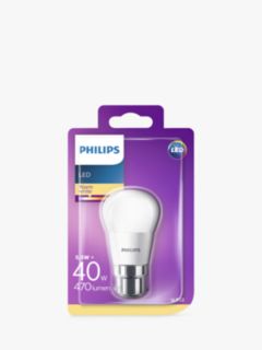 Philips 5W BC LED Golf Ball Bulb, Frosted