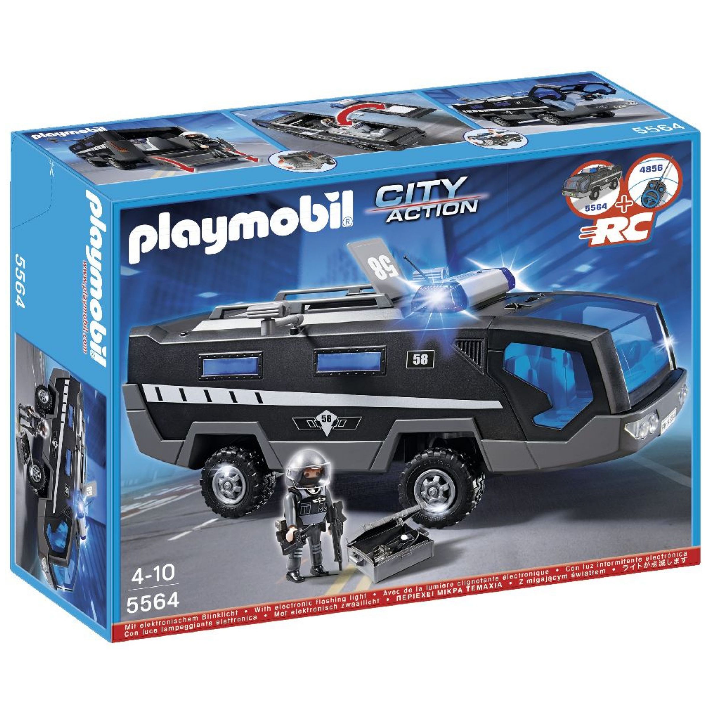 playmobil tactical unit car