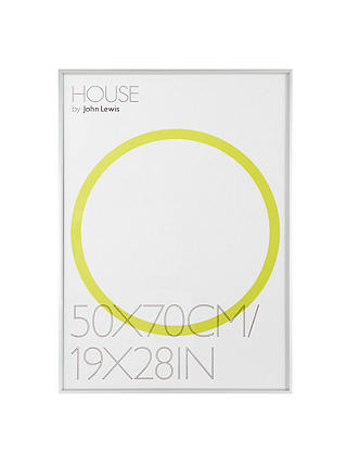 House by John Lewis Aluminium Photo Frame, 50 x 70cm, Silver