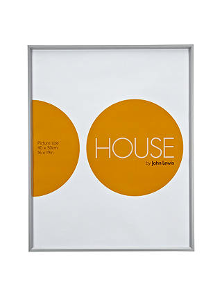 House by John Lewis Aluminium Photo Frame, 50 x 40cm, Silver
