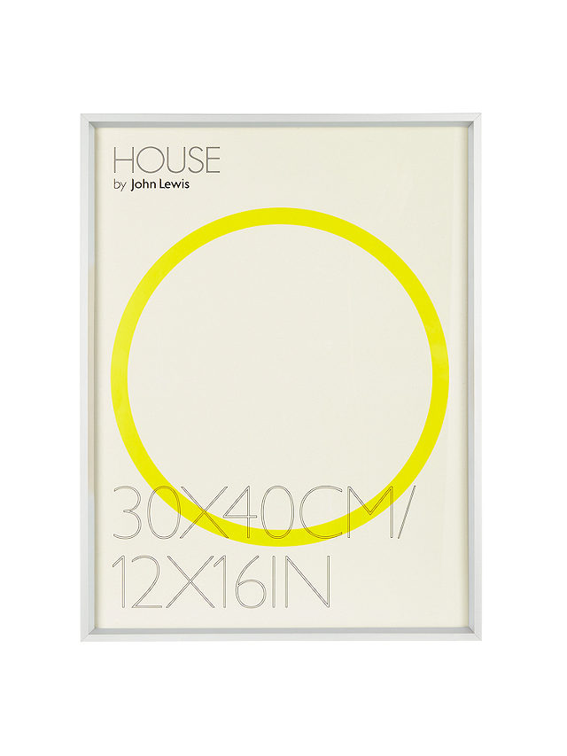 House by John Lewis Aluminium Photo Frame, 12 x 16" (30 x 40cm), Silver