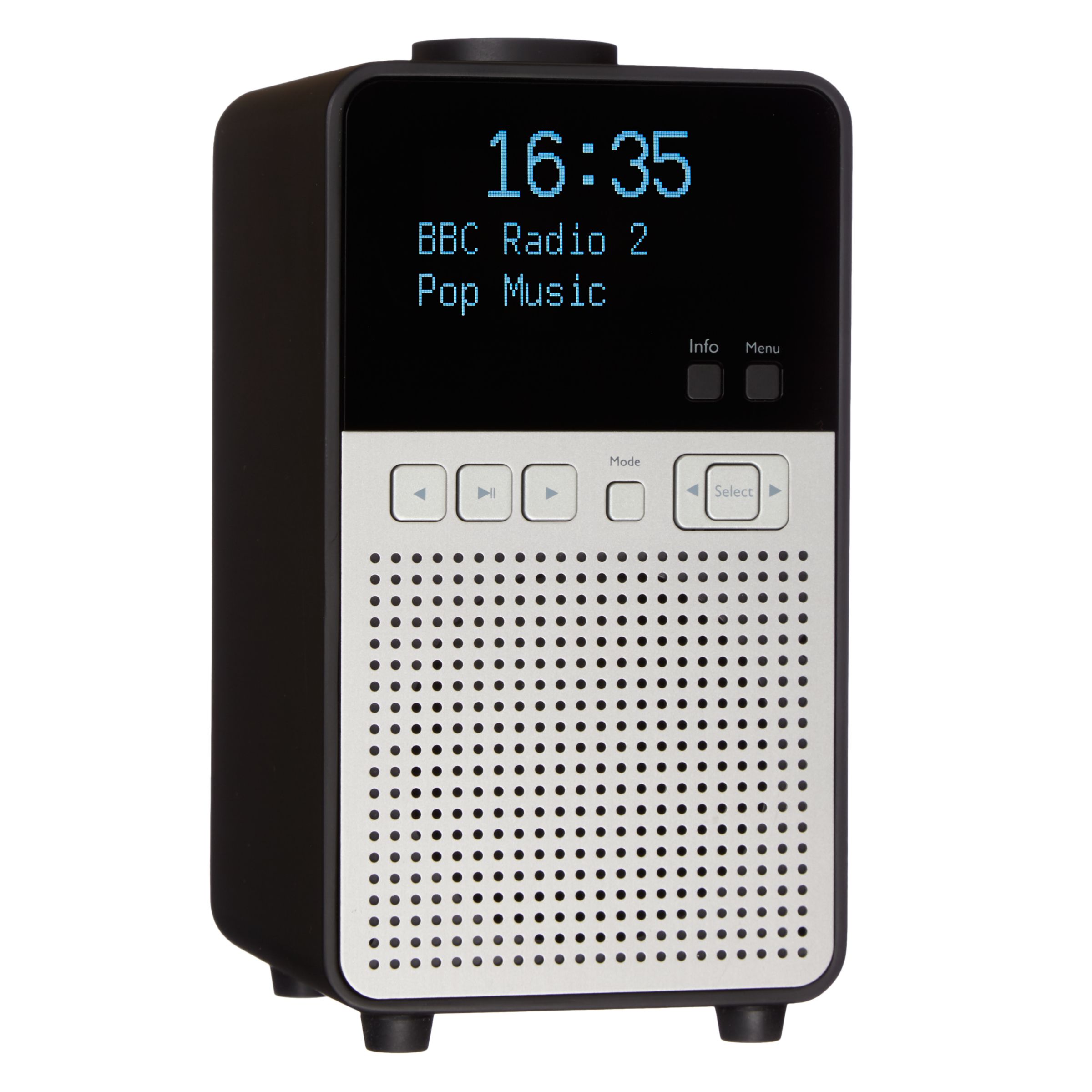 John Lewis & Partners Astro DAB+/FM Digital Radio with Bluetooth, NFC & LCD Display