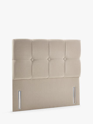 John Lewis & Partners Natural Collection Tatton Full Depth Headboard, Canvas Pebble, Super King Size