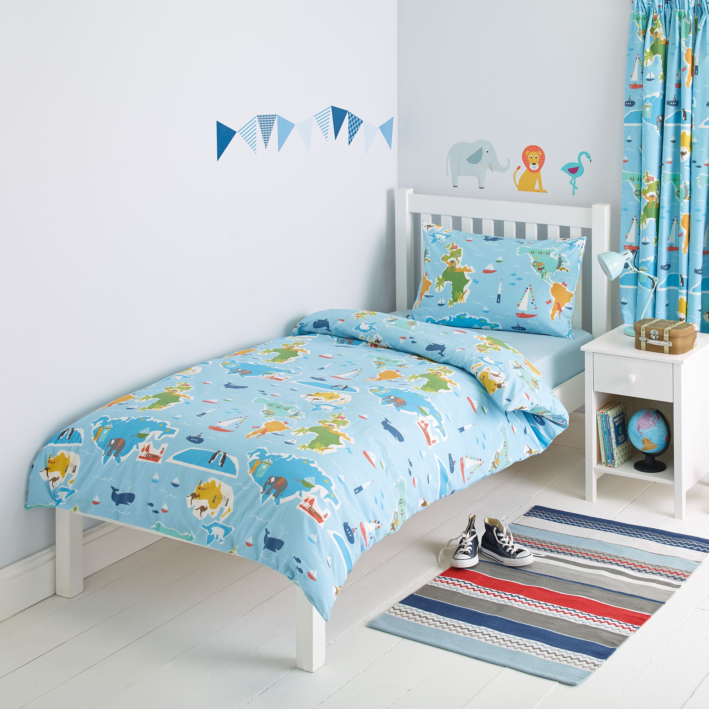 Little Home At John Lewis Globe Trotter Duvet And Pillowcase Set