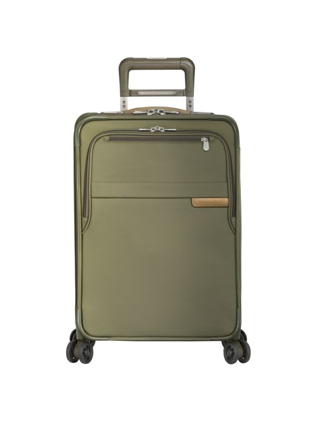Briggs & Riley Baseline Domestic Carry-On Expandable Spinner 4-Wheel Suitcase, Olive