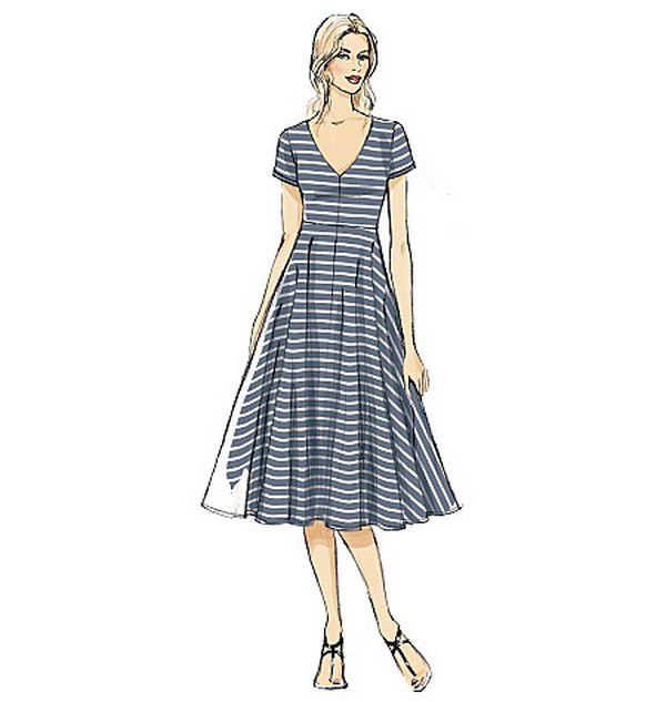 Buy Vogue Very Easy Women's A-Line Dress Sewing Pattern, 9101 | John Lewis