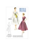 Vogue Women's Vintage Dress and Belt Sewing Pattern, 9105