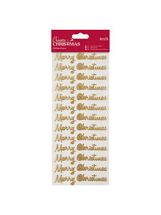 Docrafts Merry Christmas Glitterations, Gold