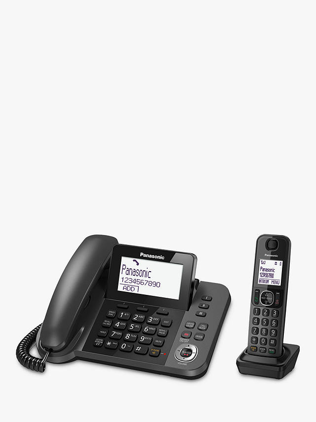 Panasonic KX-TGF320EM Combo Phones and Answering Machine with Nuisance Call Blocker, Single DECT