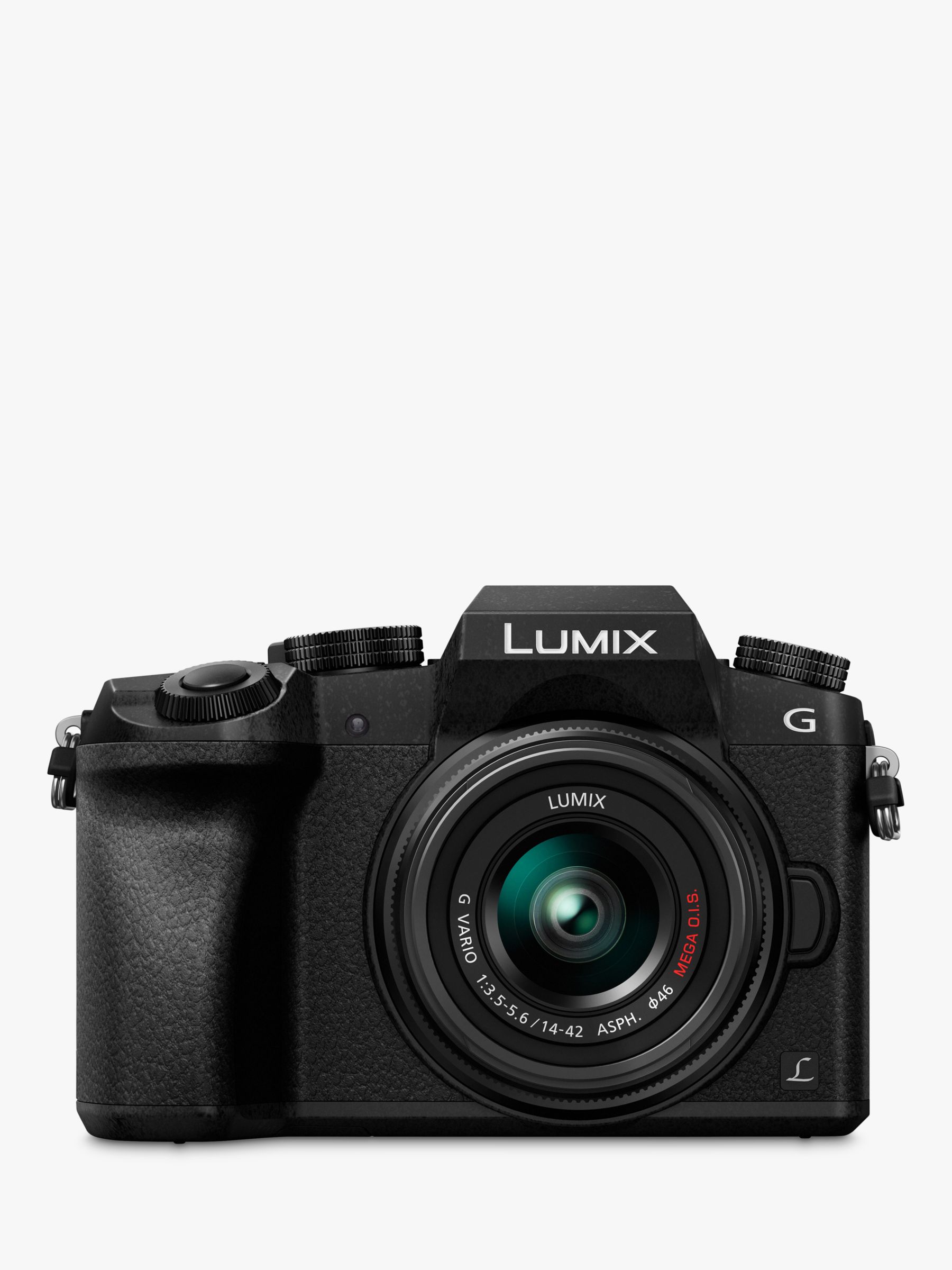 Panasonic Lumix DMC-G7 Compact System Camera with 14-42mm OIS Lens, 4K, 16MP, 4x Digital Zoom, Wi-Fi, OLED Viewfinder, 3 Tilt Screen Display