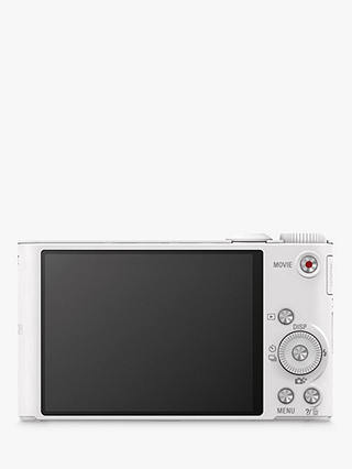 Sony Cyber-Shot WX350 Compact Camera, HD 1080p, 18.2MP, 20x Optical Zoom, Wi-Fi, NFC, 3" LCD Screen, White