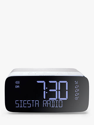 Pure Siesta Rise Dab Fm Bedside Clock Radio, Bedside Alarm Clock