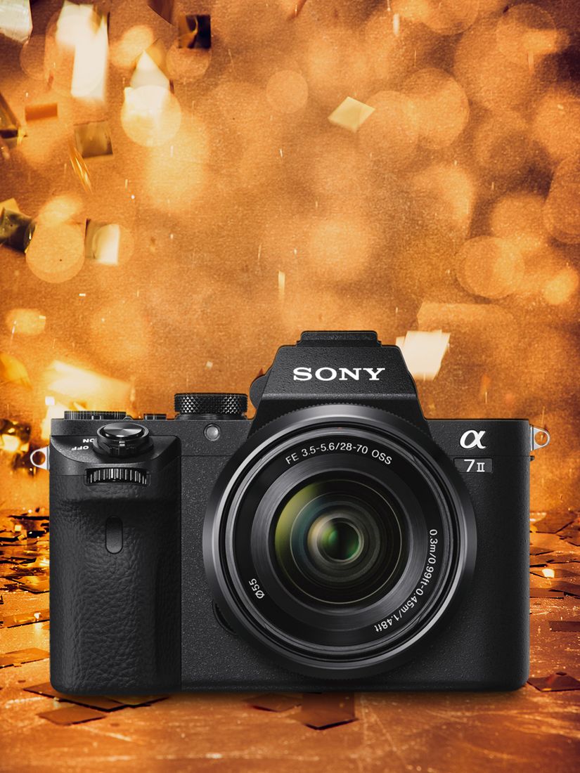 Sony a7 II (Alpha ILCE-7M2) Compact System Camera With HD 1080p, 24.3MP, Wi-Fi, NFC, OLED EVF, 5-Axis Image Stabiliser & 3 LCD Screen, 28-70mm Lens Included