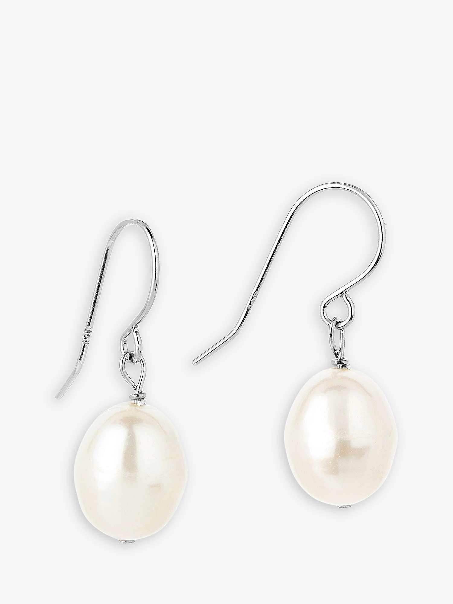 Buy Claudia Bradby Pearl Drop Earrings, White Online at johnlewis.com