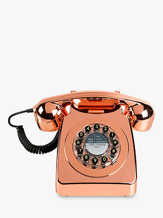 Wild & Wolf 746 1960s Corded Telephone, Copper