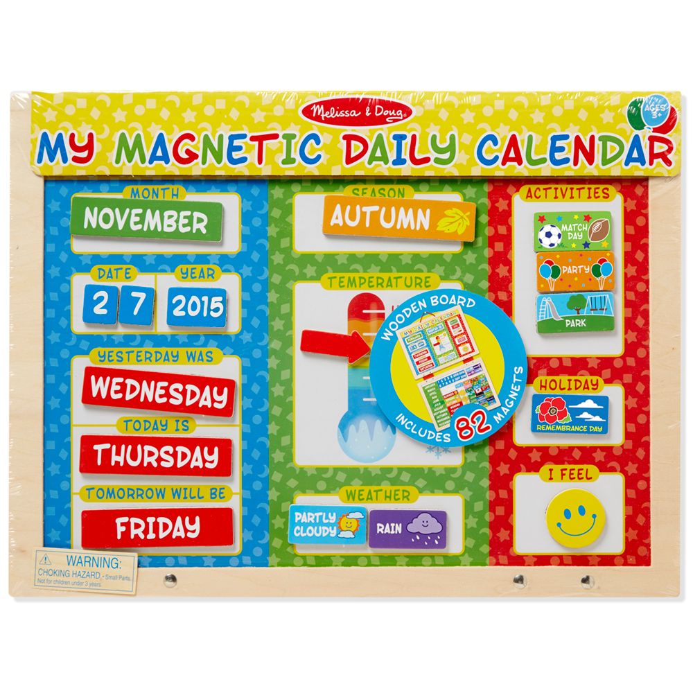 melissa and doug magnetic daily calendar