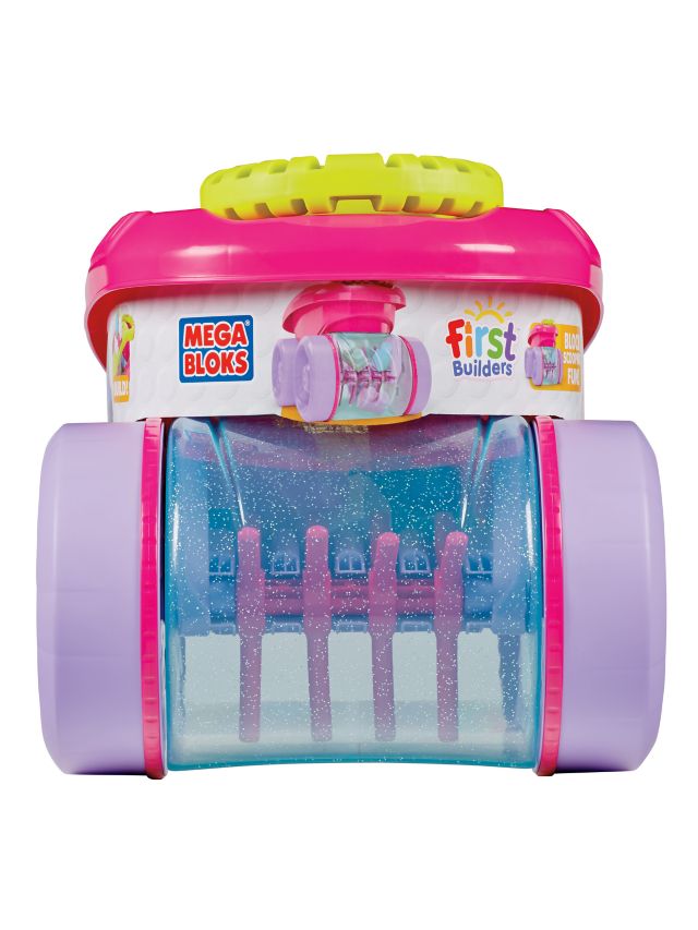 Mega bloks scooping wagon hot sale pink