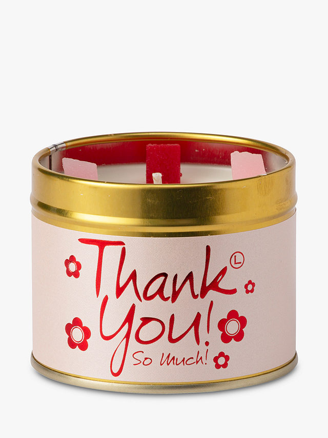 Lily-flame Thank You! Scented Tin Candle, 230g