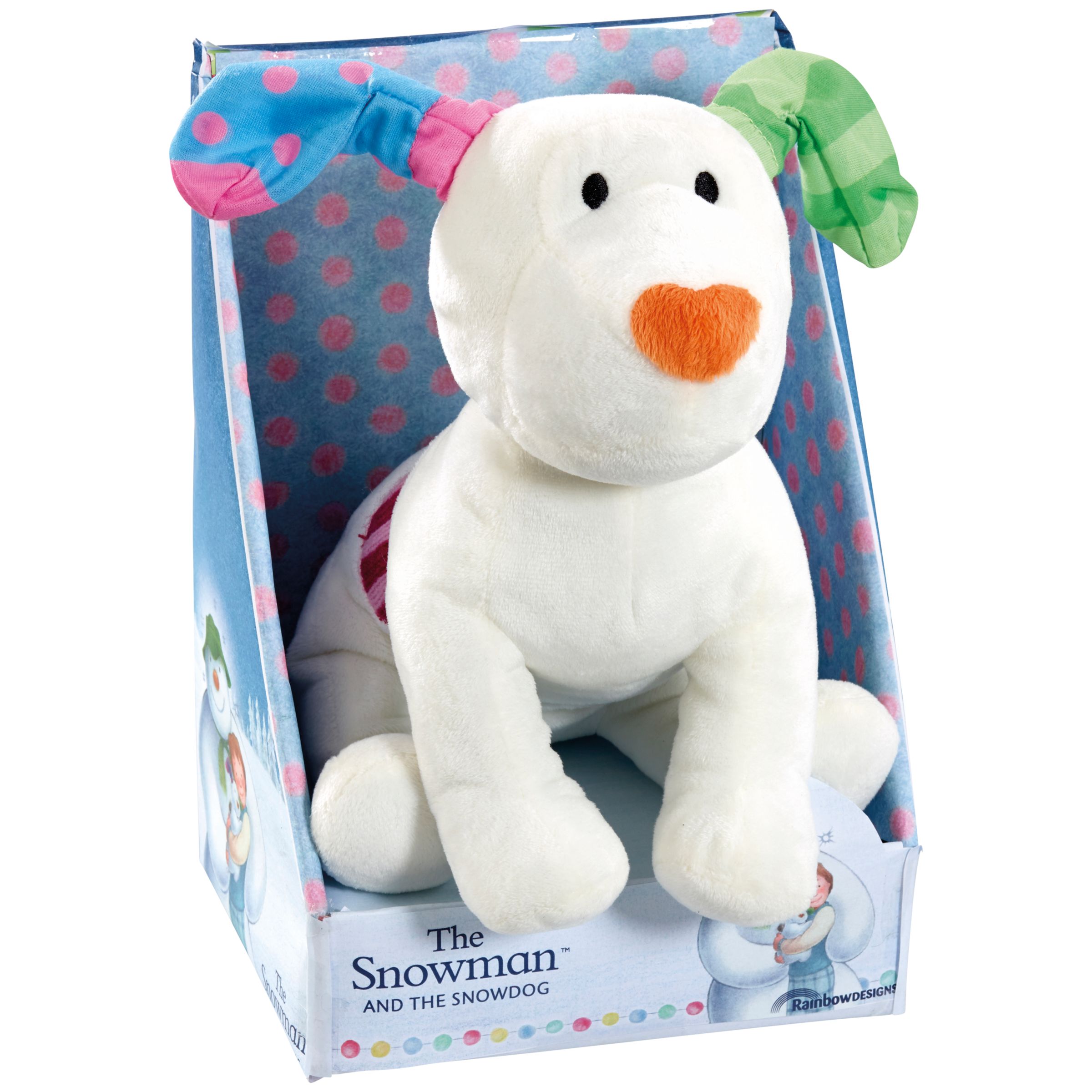 snow dog cuddly toy