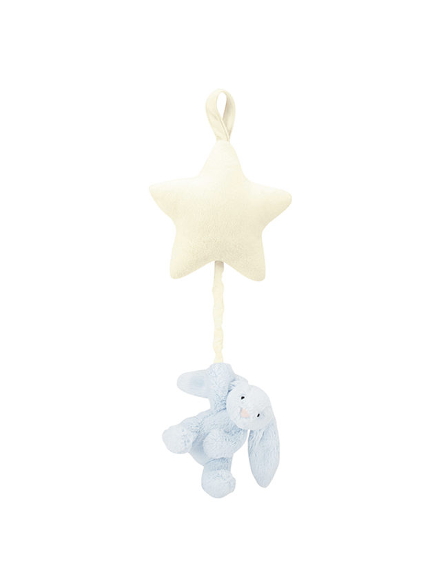 Jellycat Bunny Star Musical Pull, Blue