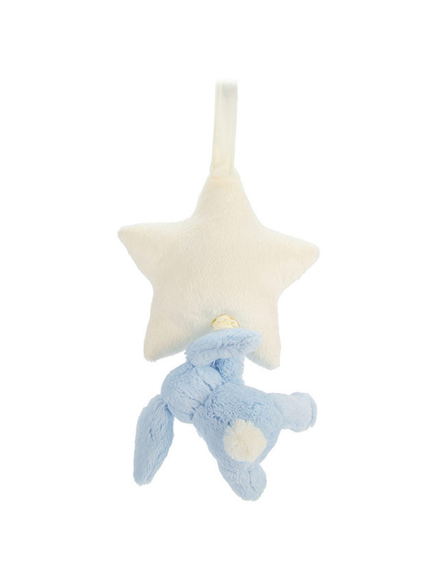 Jellycat Bunny Star Musical Pull, Blue