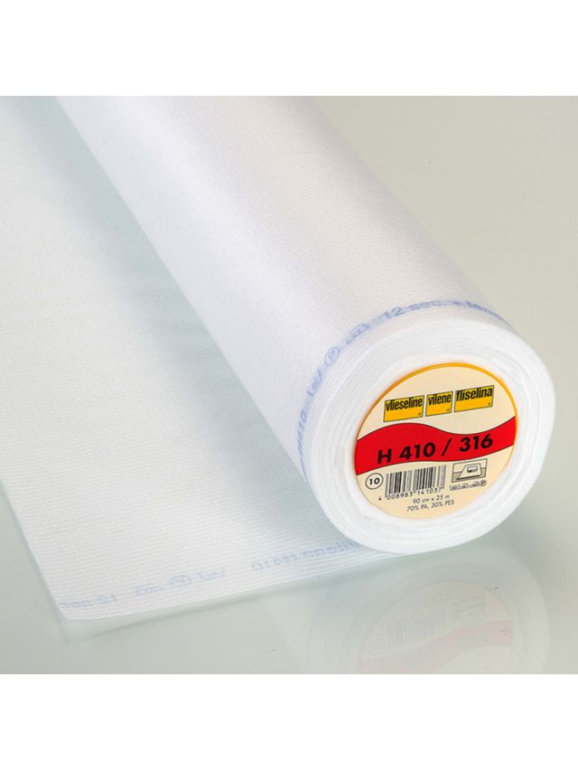 Vilene Ultrasoft Heavy Iron On Lining Fabric, White
