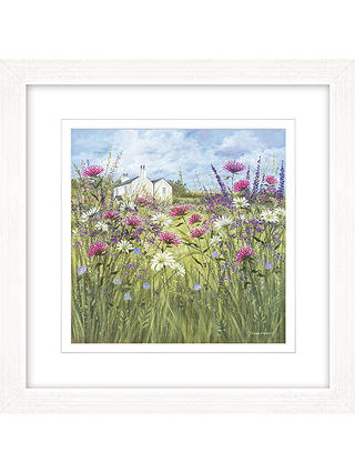 Diane Demirci - Cottage and Daisies Framed Print, 57 x 57cm